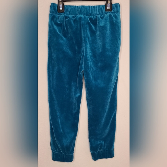 Juicy by Juicy Couture - Girl's Peacock Colored Jogger Pants, Sz 4/5 - Picture 3 of 3